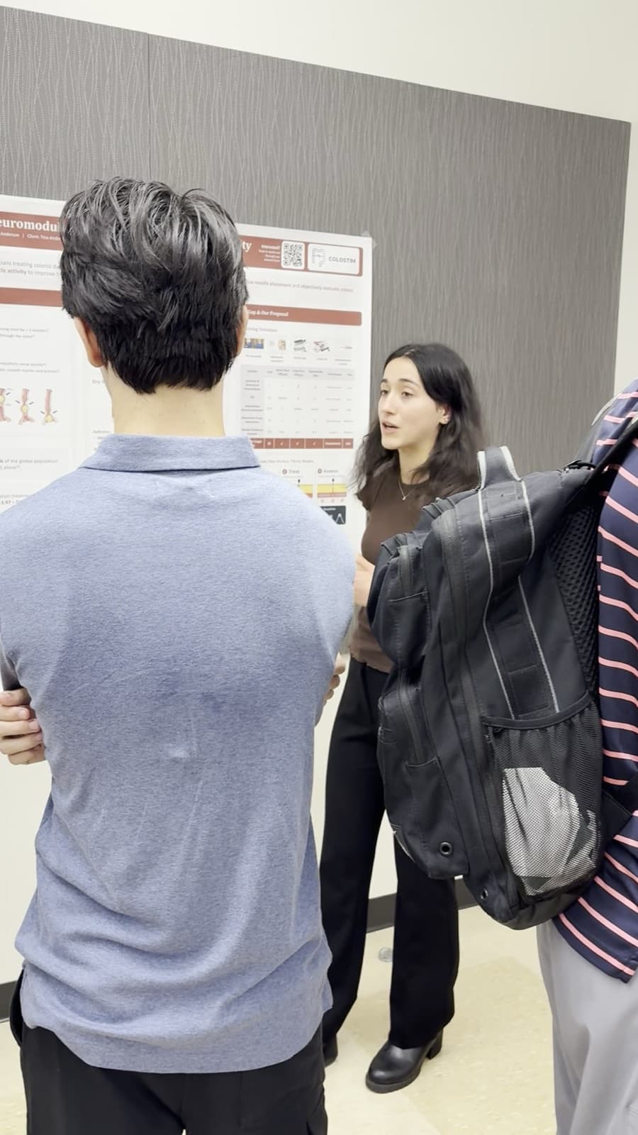 The ColoStim poster at Problem Day