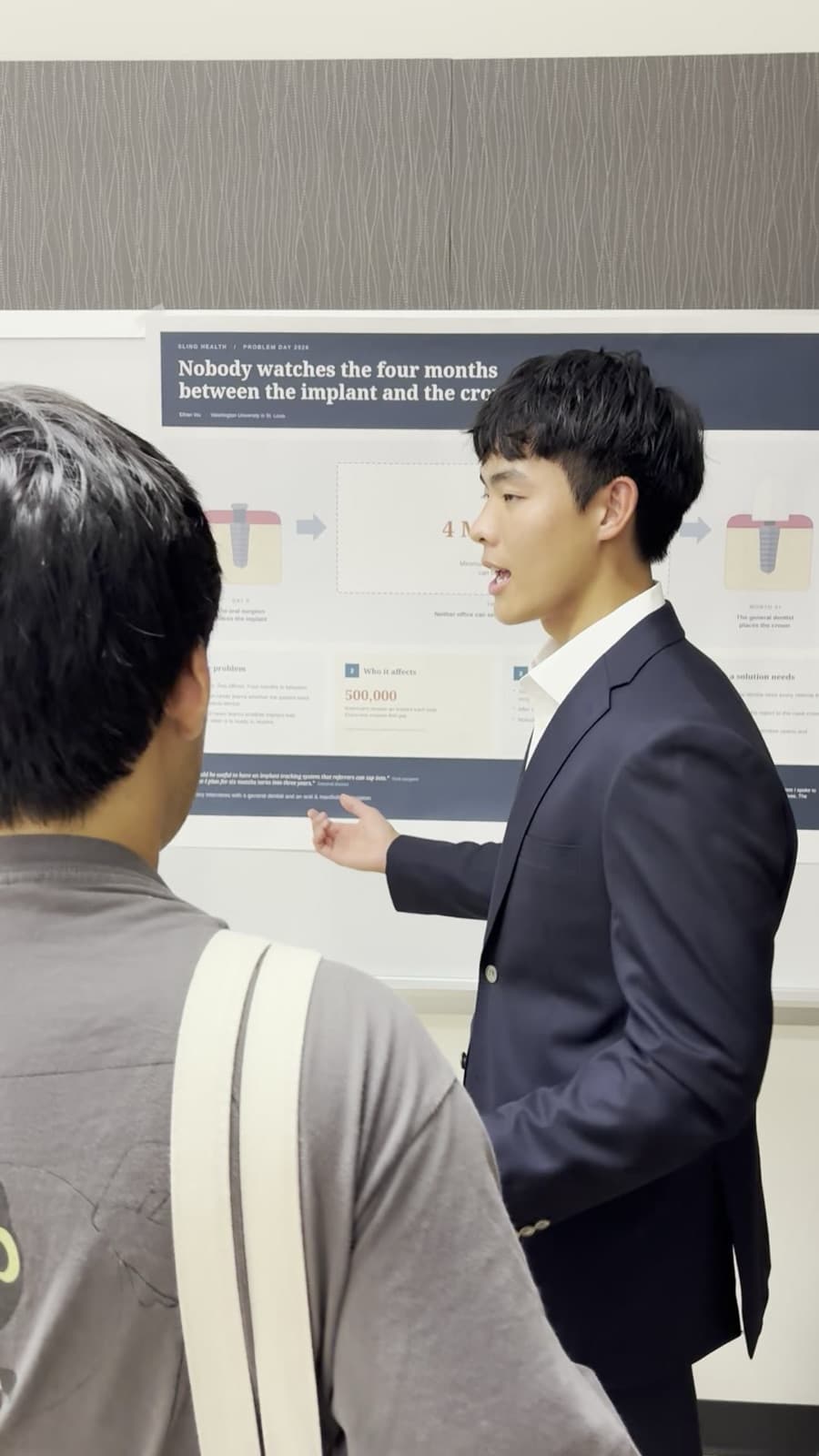 Relay's poster on the gap between implant and crown