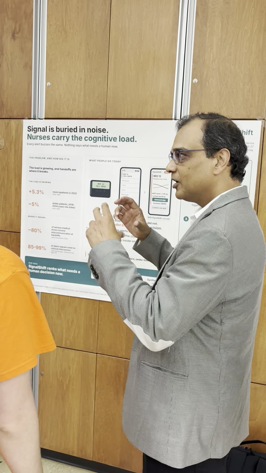 The SignalShift poster at Problem Day